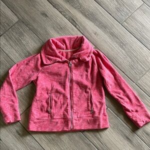 Calvin Klein Heathered Pink Zip-Up Jacket